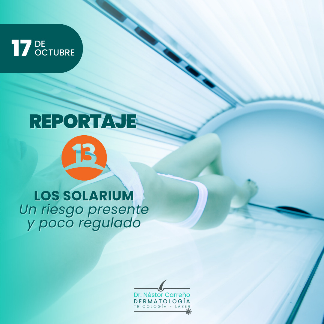 Reportaje que habla de los riesgos del uso de solarium